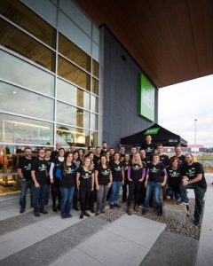 Employees will open MEC's newest store in Laval, Quebec to the public Saturday.