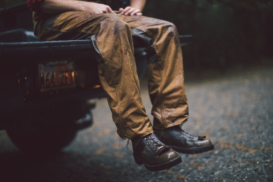 filson oil finish wax on boots