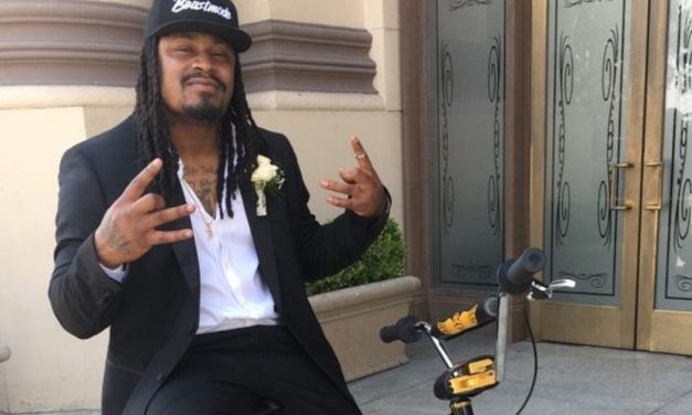 Marshawn Lynch Shifts Into Bike Mode