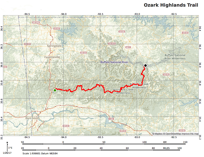 ozark hiking trail