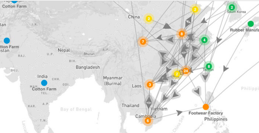 VF Launches Materials Source Maps For Supply Chain Transparency