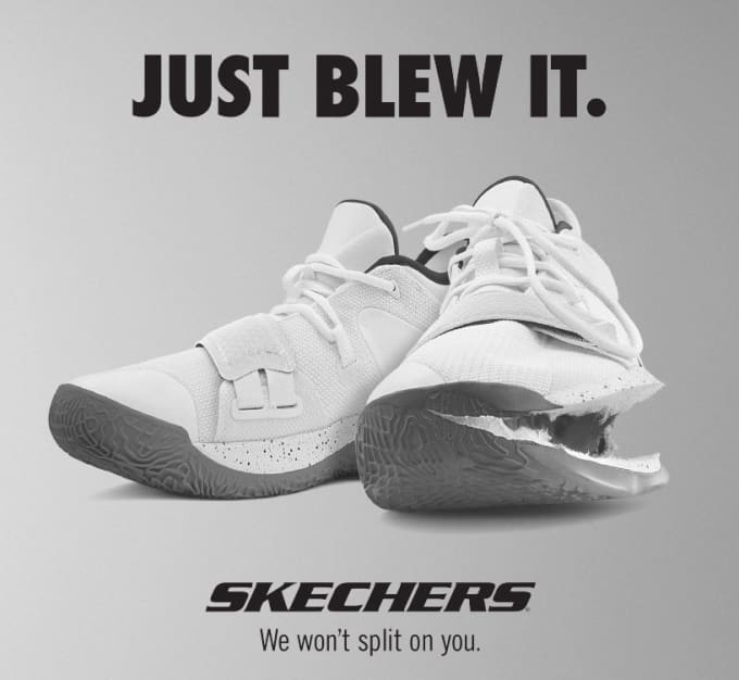 Skechers Mocks With “Just Blew It” Ad | SGB Media Online