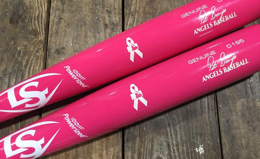 Louisville Slugger Pink Power Join The Fight Mini 18in Breast Cancer Pink  Bat