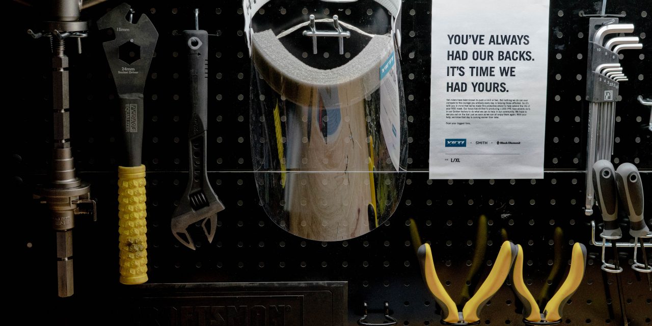 Yeti Cycles, Smith & Black Diamond Team Up To Produce PPE Face Shields