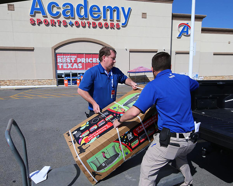 academy sports shoe department