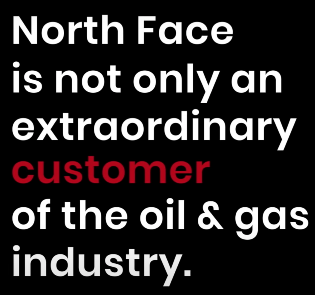 North Face Oil And Gas Billboard : The Daily Wire On Twitter North Face Reportedly Snubs Oil And Gas Company Ceo Points Out Hypocrisy Https T Co Wwmtlwdt2j - I'm proud of our industry.