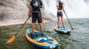 Paddleboarders on new Body Glove Performer 11 ISUP